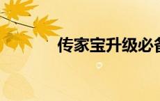 传家宝升级必备物品购买指南
